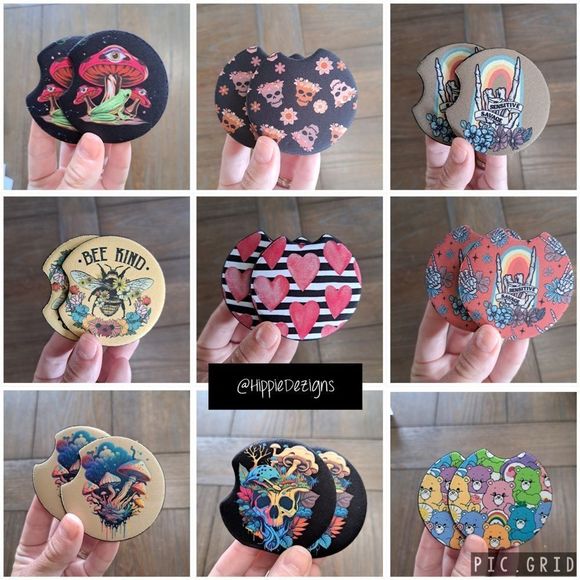 Pink Toker Coaster Set | Car Accessories - Picture 10 of 12